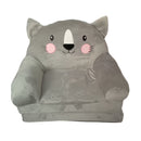 1pc Sofá de Peluche Convertible 2-en-1 con Temática Animal Adorable - Suave, Transpirable y Lavable con Espuma de Memoria y Asa Ancha, Plegable para Almacenamiento Fácil - Diseños de Perro Azul y Vaca Rosa para Leer, Relajarse, Dormir