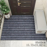 Alfombra decorativa a rayas, antideslizante, ideal para entrada, dormitorio, cocina o baño, 1 unidad