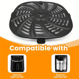 bandeja de repuesto para freidor de aire GAF de 7 tazas/3,18 kg - Acero inoxidable de grado alimenticio antiadherente con múltiples compartimentos, bandeja para BBQ y conservación para freidor de aire, parrilla, parrilla de BBQ - Segura para lavavajillas
