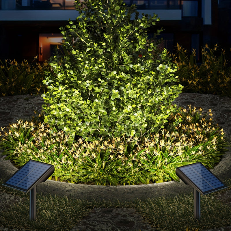 1 unidad de Luces Solares para Césped Villa Jardín Focos de Paisaje Exterior 9LEDs Luces Solares para Árboles de Patio