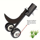 Herramienta manual para deshierbar - Removedor de césped de jardín de metal 2 en 1 con rodillo, no requiere electricidad, extractor manual duradero para el cuidado del césped del jardín