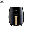 Freidora de aire automática doméstica 4.5L, pantalla táctil inteligente, máquina para papas fritas con gran capacidad