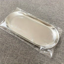 1pc bandeja de esterilización ovalada de acero inoxidable, sin formaldehído, para herramientas de tatuaje y arte de uñas, paleta de almacenamiento de escritorio en casa para accesorios de arte de uñas