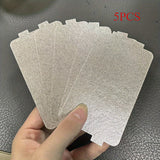 5-Pack de hojas de mica resistentes al calor para microondas, 116mm*64mm*0.3mm, material plástico no comestible, reemplazo de aislamiento de cocina