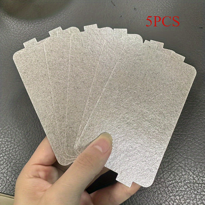 5-Pack de hojas de mica resistentes al calor para microondas, 116mm*64mm*0.3mm, material plástico no comestible, reemplazo de aislamiento de cocina