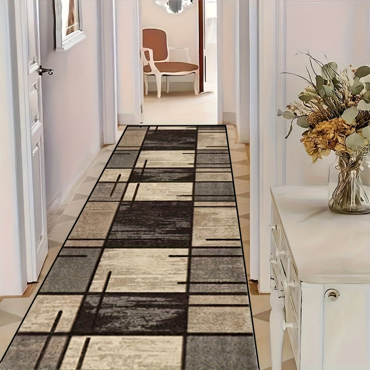 Alfombra de felpa con diamantes dorados de lujo, 1 unidad - Antideslizante, lavable a máquina, ideal para pasillo, dormitorio, cocina y baño - Alfombra decorativa multifuncional para el hogar