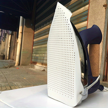 1pz Bota de Ayuda para Planchar Universales en PVC, Protector de Zapato Antiquemado de PTFE, Cubierta Protectora de Base para Máquina de Planchar Ropa, con Accesorios de Vapor Doméstico