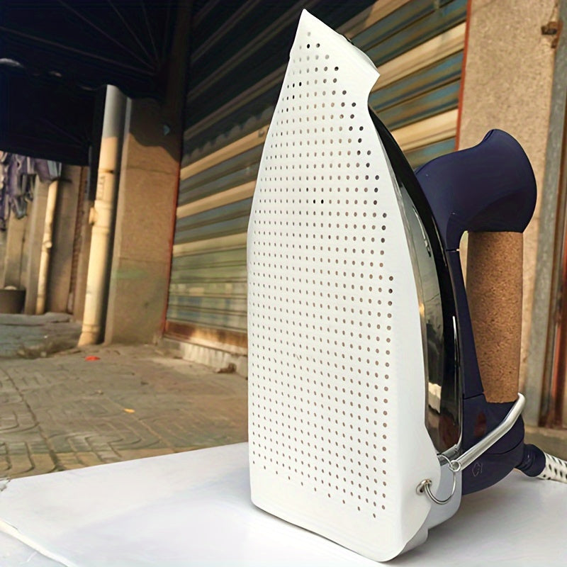1pz Bota de Ayuda para Planchar Universales en PVC, Protector de Zapato Antiquemado de PTFE, Cubierta Protectora de Base para Máquina de Planchar Ropa, con Accesorios de Vapor Doméstico