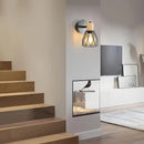 2pcs Apliques Industriales de Madera para Techo - Luces de Pared de Metal de Hierro para Isla de Cocina, Dormitorio, Sala de Estar y Más - Sin Bombilla Incluida