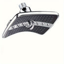 Experiencia refrescante] Cabezal de ducha multifunción de alta presión con 3 modos ajustables: lluvia, lluvia turbo y chorro de masaje - Diseño rectangular para montar en la pared, accesorios para ducha