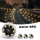 FACHOI 8 luces solares LED para exteriores, focos de jardín con sensor de luz, encendido/apagado automático, plástico resistente y acero inoxidable, duración de 8-10 horas, fácil instalación para patio, jardín, camino, terraza, césped