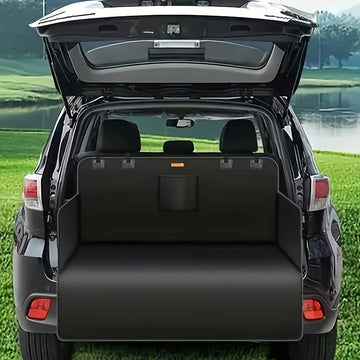 Funda protectora para perros en auto, antideslizante, resistente a rasgaduras y arañazos, lavable, de tela negra, para camionetas pequeñas y SUV