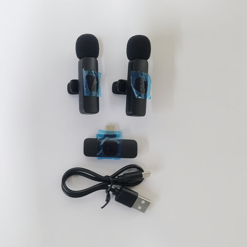 Microfono Lavalier sin varillas: con Protector de Viento Avanzado, Compatible con USB-C, Plug and Play, Reducción de Ruido, para YouTube y Transmisiones en Vivo