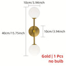 1pc Lámpara de Pared Moderna Doble Cabeza con Pantalla Plástica, Enchufe G9, Cableado Directo, Ideal para Salón, Cabecera de Dormitorio o Ambiente en Pasillos/Estudios, También Usable como Luz de Techo, Bombilla No Incluida