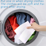 40 hojas de secado de ropa suave, con una variedad de olores, pueden usarse para eliminar arrugas, reducir la electricidad estática y hacer que la ropa sea más suave. Son adecuadas para uso en secadoras de hogar y tiendas de limpieza a seco.