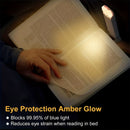 Linterna de Libro Recargable por USB con LED para Lectura, Protección Ocular y Portabilidad con Diseño de Clip