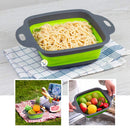 Colador Plegable Pequeño Escurridor Silicona Ahorra Espacio Cocina LD6112