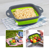 Colador Plegable Pequeño Escurridor Silicona Ahorra Espacio Cocina LD6112