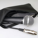 Micrófono Voz Dinámico Profesional SM58 - Micrófono con Cable y Patrón de Cardioides con Jack de 6.35 mm, Alimentado por CC para Escenario, Cantar, Transmisión en Vivo, Videollamadas, Juegos y Karaoke - Audio de Alta Calidad, Construcción Duradera, Reduc