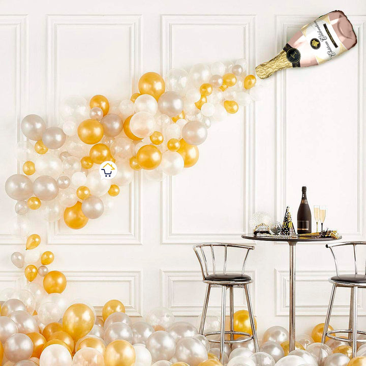 Globos Metalizado Botella Feliz Día Fiesta Temática Cumpleaños OE248FD