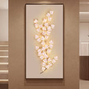 1 pieza de guirnalda de flores de cerezo iluminada con 100 luces de hadas, 1,8 m/5,9 pies - Decoración de pared floral rosa para bodas, fiestas y exhibición durante todo el año, material inodoro y resistente al clima, decoración interior | Guirnalda deco