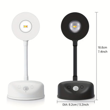 Luces de Pared con Sensor de Movimiento y Batería Recargable de 2000mAh - Sensor Infrarrojo, Brillo Ajustable, Cable USB & Control por Pared, Acabado Moderno para Pasillos, Baño, Cocina, Dormitorio - Luz Nocturna Energéticamente Eficiente, Luces Recargab