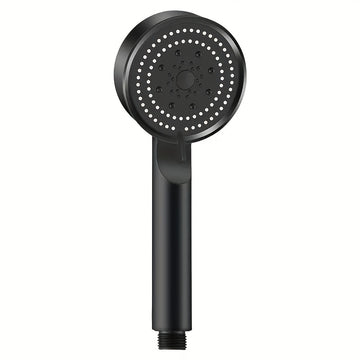 Cabezal de Ducha de Alta Presión con 5 Modos y Soporte Ajustable - Montado en la Pared, Manillar, Flujo de Agua Potente, Diseño Redondo, Accesorio de Baño