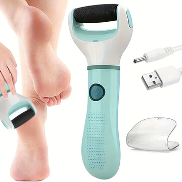 Limpiador eléctrico profesional para pies, amoladora de pies recargable USB, batería duradera, fácil de transportar y limpiar