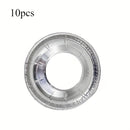 10pcs Gaskest Antimanchas para Estufa de Gas - Anillos Redondos y Cuadrados de Aluminio Resistentes al Calor, Resistencia a Altas Temperaturas hasta 500°C, Protectores Fáciles de Limpiar para Quemadores de Gas e Inducción, Protector de Encimeras de Gas,