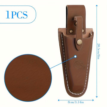 Estuche clásico de cuero para tijeras de podar y tijeras - Funda protectora para herramientas para tijeras de podar, tijeras, alicates - Duradero, no necesita electricidad, accesorio para herramientas