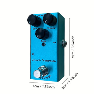 1 pieza de pedal de guitarra eléctrica, efecto de sobredriver clásico, efecto de distorsión metálica británica, efecto de distorsión metálica estadounidense. Un solo efecto de pedal mini. Accesorio esencial para instrumentos de guitarra eléctrica. Este p