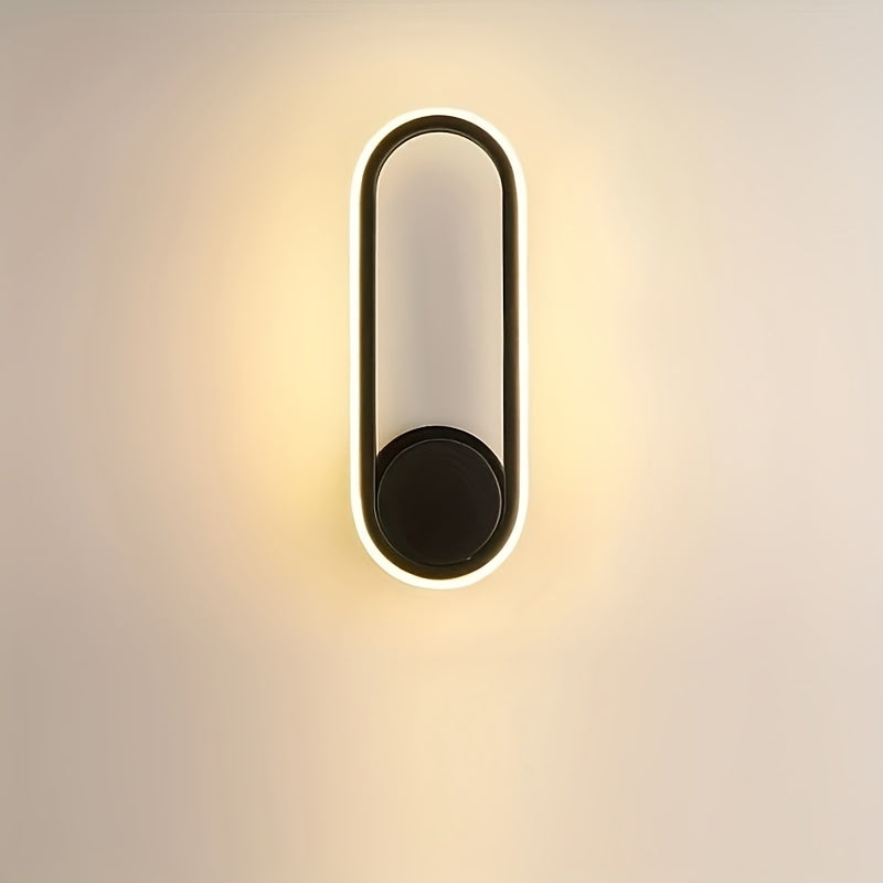 Luces de pared LED para interiores con cambio de temperatura de 3 colores, luminaria moderna para pasillos, salón, cocina y garaje
