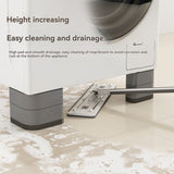 4 piezas de base de lavadora, nivelador de muebles, almohadilla de absorción de choques de lavadora, silenciosa, antideslizante, aumento de altura, pies de goma duraderos, fácil de instalar, para lavadora, sofá, refrigerador y otros electrodomésticos.