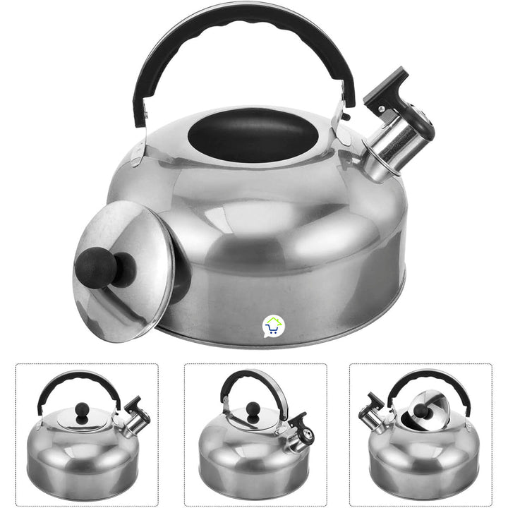 Tetera Silbante De 2.5L Acero Inoxidable Camping Hervidor De Té HK