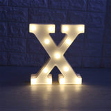 Letra Luz Led Lampara Decorativa Luces Plástico Hogar Fiestas LL07G-DCM