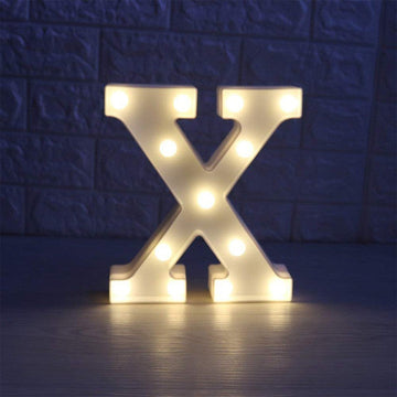 Letra Luz Led Lampara Decorativa Luces Plástico Hogar Fiestas LL07G-DCM