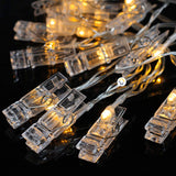 Luz Led Pinza Fotos X20 Luces Gancho Extensión 285cm LG20N