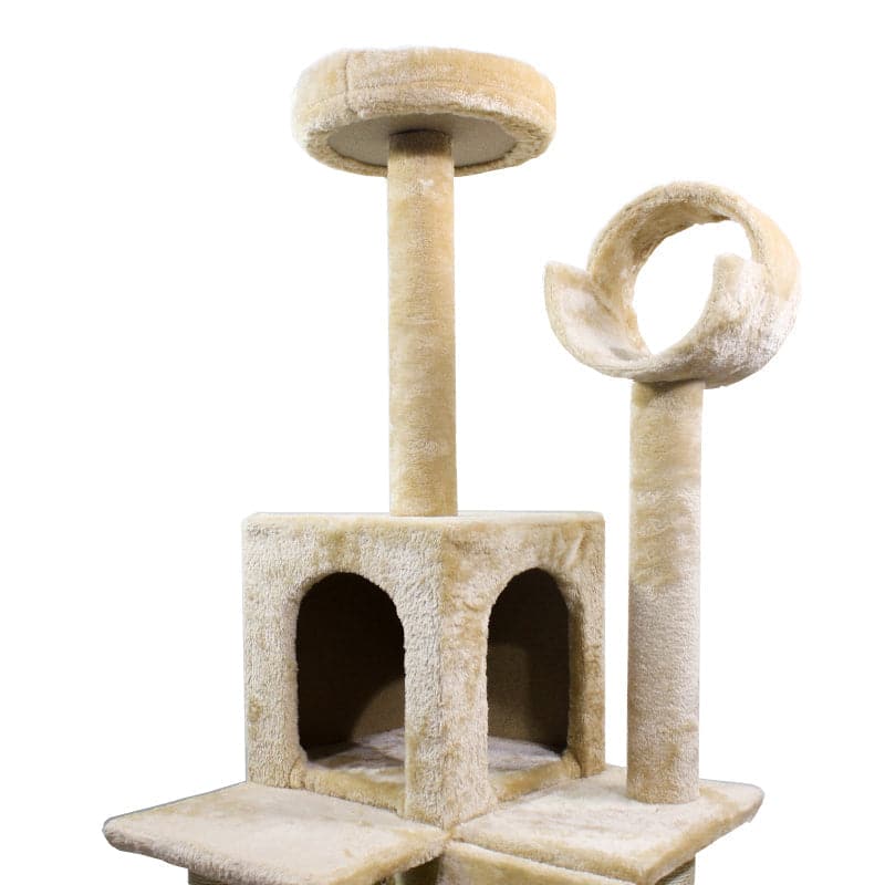 Rascador Para Gatos 4 niveles Con Torre Y Túnel