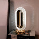 Lámpara Táctil Cristal Circular Recargable 3 Modos de Luz 427-2