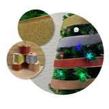 Cintas Decorativa Navideña Glitter  x5 Rollos 9.15M CH23-2