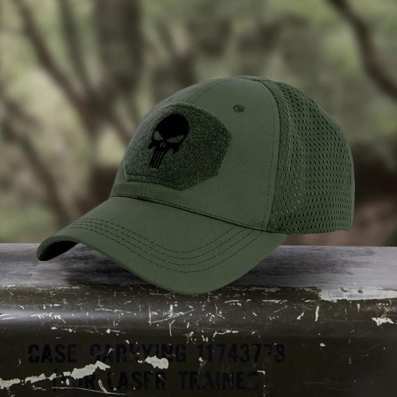 Gorra Calavera Ajustable Cachucha Con Velcro Para Parches GTC01