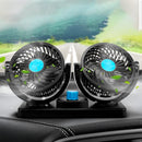 Ventilador Doble 360° Para Vehículo Interior Portátil MARS-918