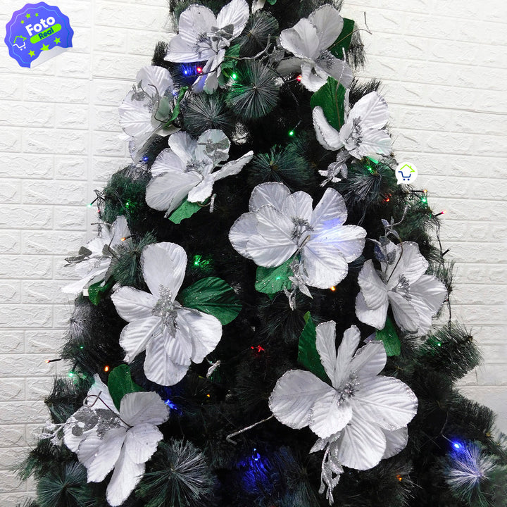 Flores Artificiales Para Árbol X12 Decoración Navidad 049