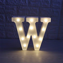 Letra Luz Led Lampara Decorativa Luces Plástico Hogar Fiestas LL07G-DCM