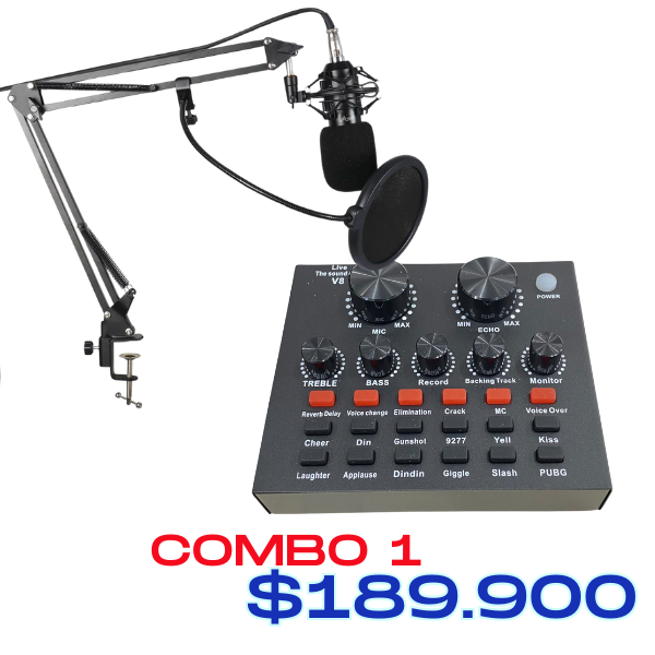Micrófono Condensador Profesional Brazo Tijera BM800