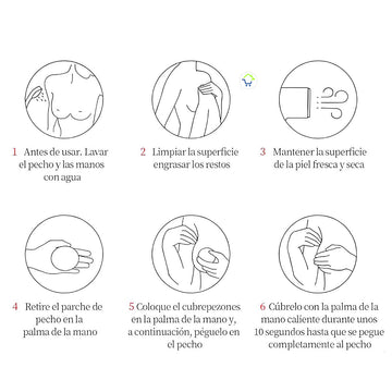 Cubre Pezón Pezoneras Invisibles Silicona Adhesivo Para Pechos Senos PSNA2
