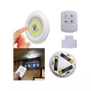 Luz Led Set X3 Lampara Adhesiva Control Remoto Color Blanco
