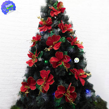 Flores Artificiales Para Árbol X12 Decoración Navidad 049