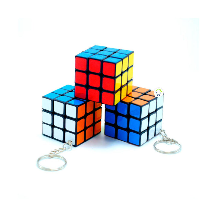 Llavero x3 Cubo Rubik Pequeño Juguete GMCUB284