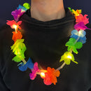 Collar Feria de Flores x12 Hawaiano con Luces LED CHWX12